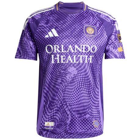 Orlando City SC adidas 2025 Perfect Storm On-Field Authentic Patch Jersey - Purple - Alt2