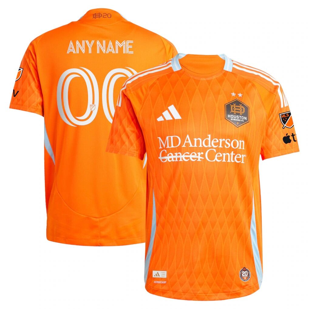 Houston Dynamo FC adidas 2025 Season 20 On-Field Authentic Custom Jersey