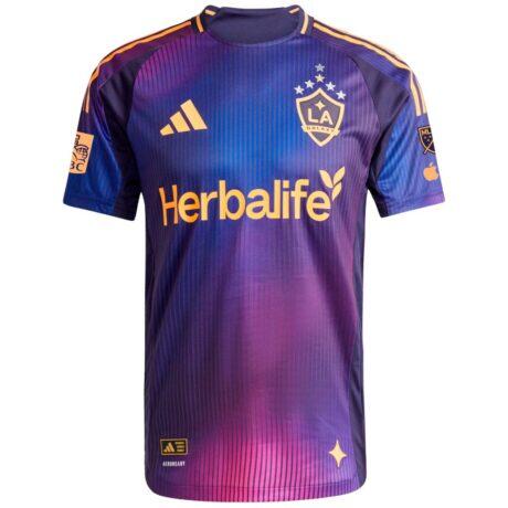 LA Galaxy adidas 2025 RIZON On-Field Authentic Patch Jersey - Navy - Front View