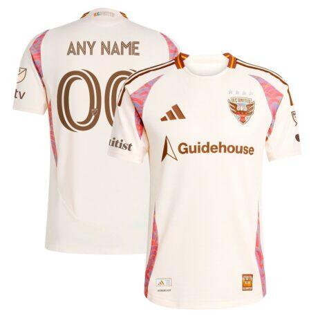 D.C. United adidas 2025 The Soul Kit On-Field Authentic Custom Jersey - Natural - Front View