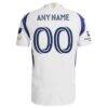 Real Salt Lake adidas 2025 On-Field Authentic Grid City Custom Jersey - White - Detail View