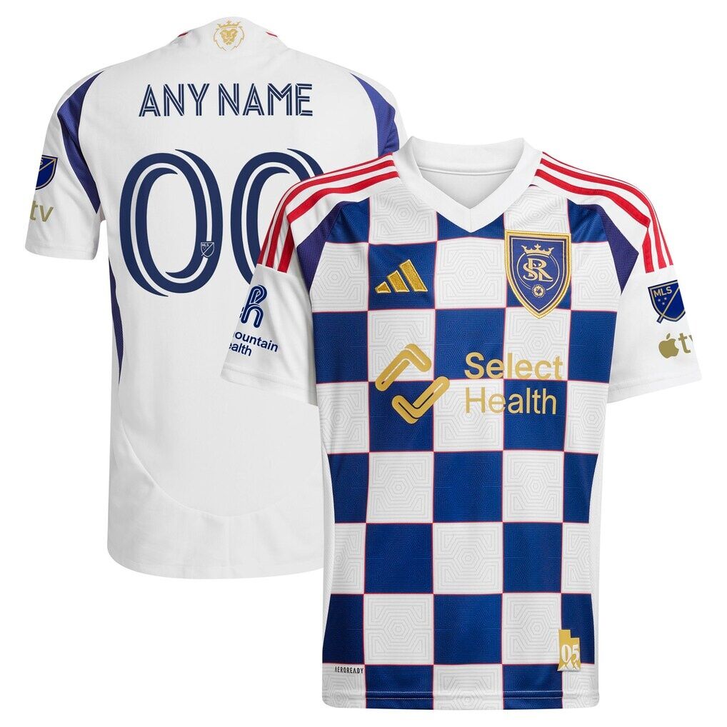 Real Salt Lake adidas 2025 On-Field Authentic Grid City Custom Jersey