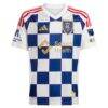Real Salt Lake adidas 2025 On-Field Authentic Grid City Custom Jersey - White - Side View