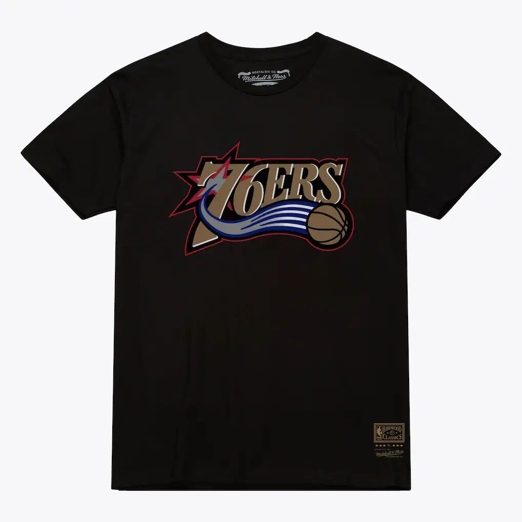 Philadelphia 76ers Mitchell & Ness Unisex Hardwood Classics Arch T-Shirt