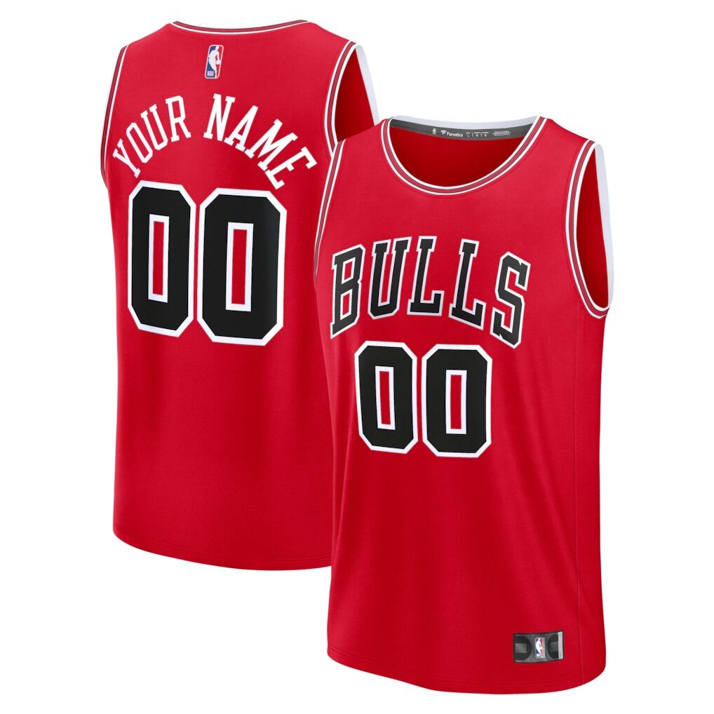 Chicago Bulls Fanatics Youth Fast Break Custom Jersey – Icon Edition