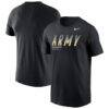 Army Black Knights Nike 2026 Sideline Wordmark Legend Dri-FIT T-Shirt - Black - Front View