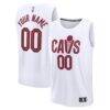 Cleveland Cavaliers Fashion7 Fast Break Custom Jersey - White - Front View