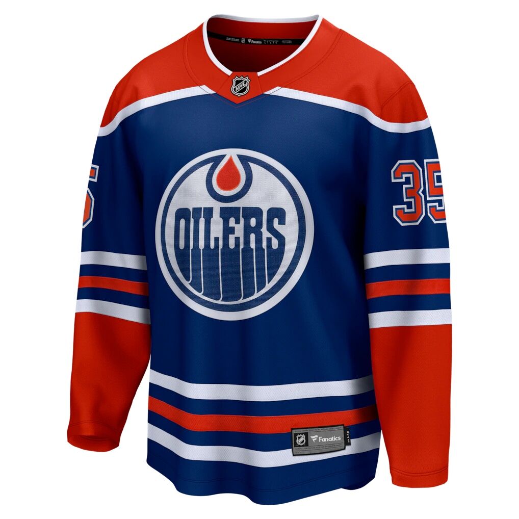 Tristan Jarry Edmonton Oilers Fashion7 Home Premier Breakaway Player Jersey - Royal