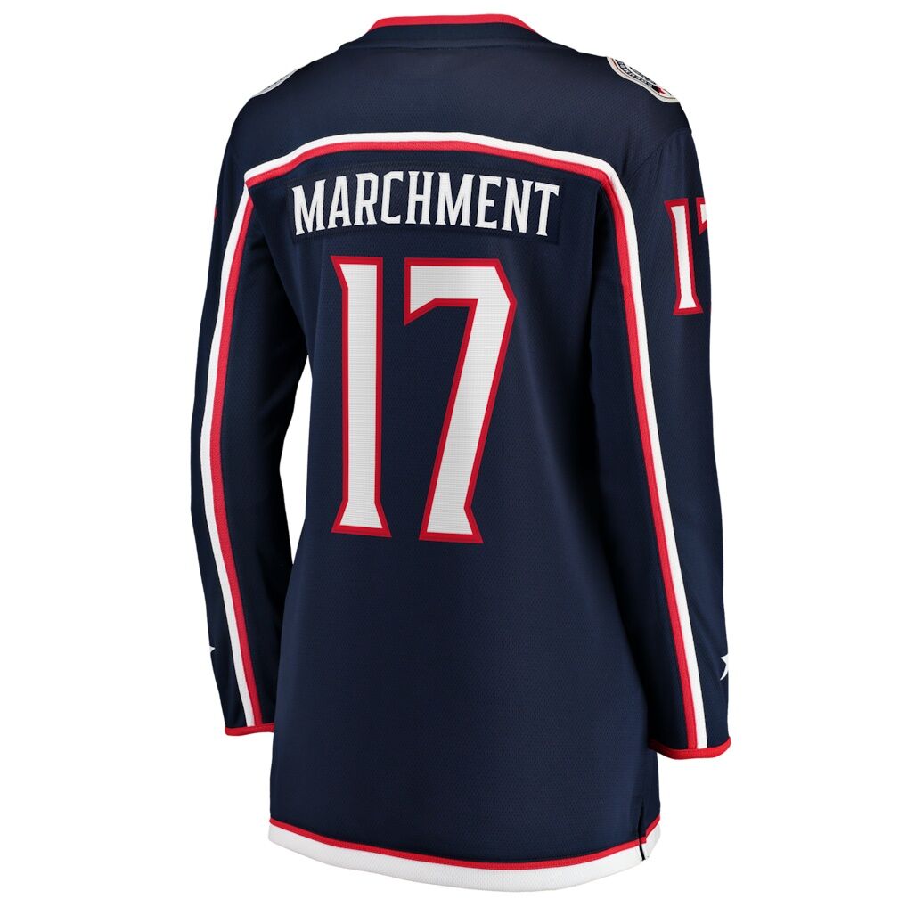Mason Marchment Columbus Blue Jackets Fashion7 Women's Home Breakaway Player Jersey