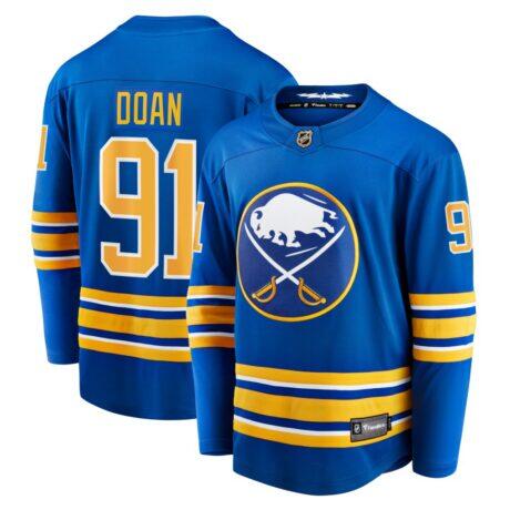 Josh Doan Buffalo Sabres Fanatics Home Premier Breakaway Player Jersey - - Front View