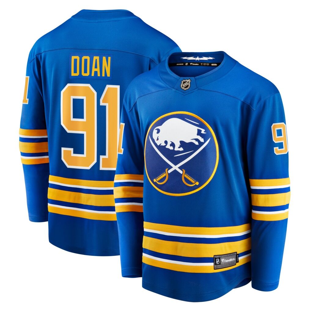 Josh Doan Buffalo Sabres Fanatics Home Premier Breakaway Player Jersey – Royal