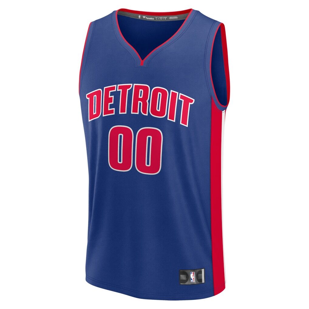 Detroit Pistons Fashion7 Youth Fast Break Custom Jersey - Icon Edition