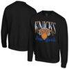 New York Knicks Stadium Essentials Unisex Sky High Fleece Sweatshirt - Black - Front View