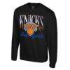 New York Knicks Stadium Essentials Unisex Sky High Fleece Sweatshirt - Black - Side View