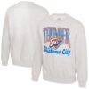 Oklahoma City Thunder Stadium Essentials Unisex Sky High Fleece Sweatshirt - - Front View