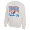 Oklahoma City Thunder Stadium Essentials Unisex Sky High Fleece Sweatshirt - - Side View