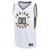 Indiana Pacers Fashion7 Fast Break Custom Jersey - White - Side View