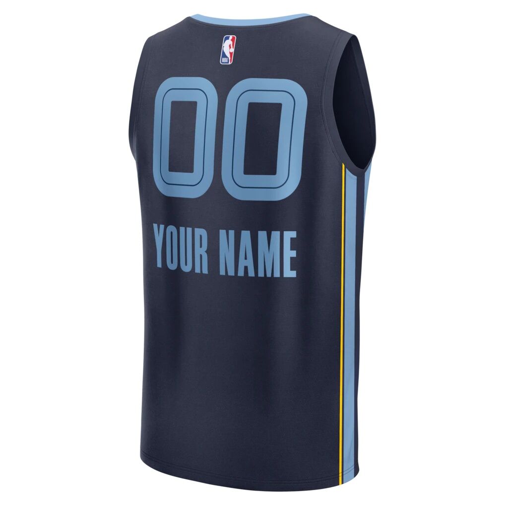 Memphis Grizzlies Fashion7 Youth Fast Break Custom Jersey - Icon Edition