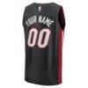 Miami Heat Fashion7 Fast Break Custom Jersey - Black - Detail View