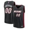 Miami Heat Fashion7 Fast Break Custom Jersey - Black - Front View