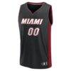 Miami Heat Fashion7 Fast Break Custom Jersey - Black - Side View