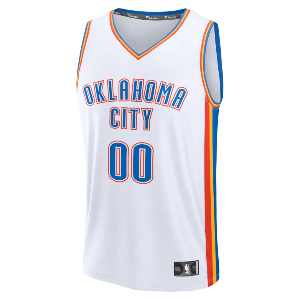 Oklahoma City Thunder Fashion7 Youth Fast Break Custom Jersey - Association Edition