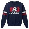 USMNT Uscape Apparel Unisex Retro Knit Sweatshirt - Navy - Front View