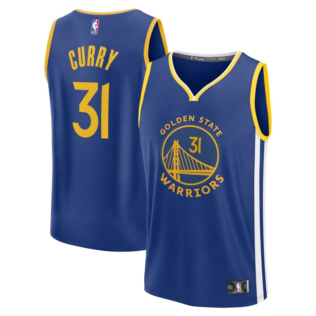 Seth Curry Golden State Warriors Fashion7 Fast Break Replica Jersey – Blue – Icon Edition