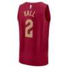 Lonzo Ball Cleveland Cavaliers Fashion7 Fast Break Replica Jersey - Wine - - Detail View