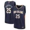 Trey Murphy III New Orleans Pelicans Fashion7 Fast Break Replica Jersey - Navy - - Front View