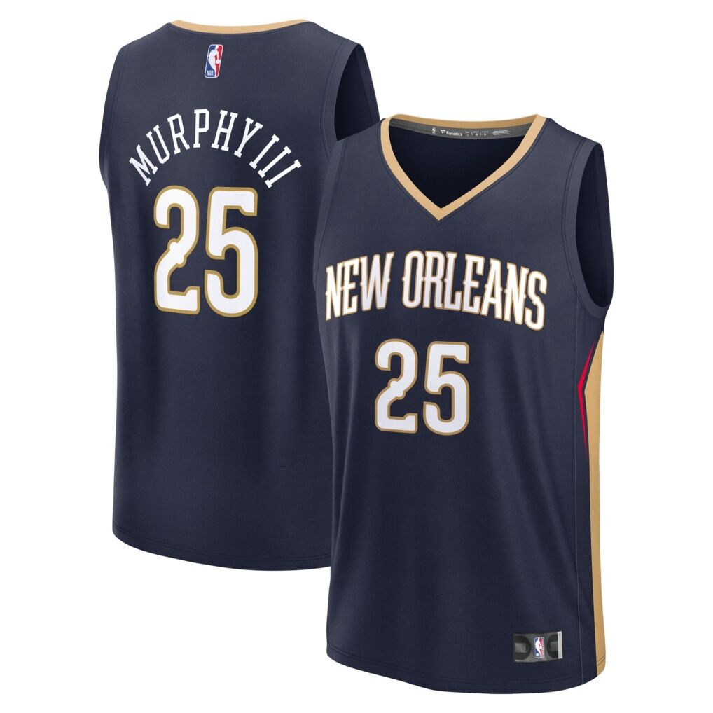 Trey Murphy III New Orleans Pelicans Fashion7 Fast Break Replica Jersey - Navy - Icon Edition