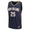 Trey Murphy III New Orleans Pelicans Fashion7 Fast Break Replica Jersey - Navy - - Side View