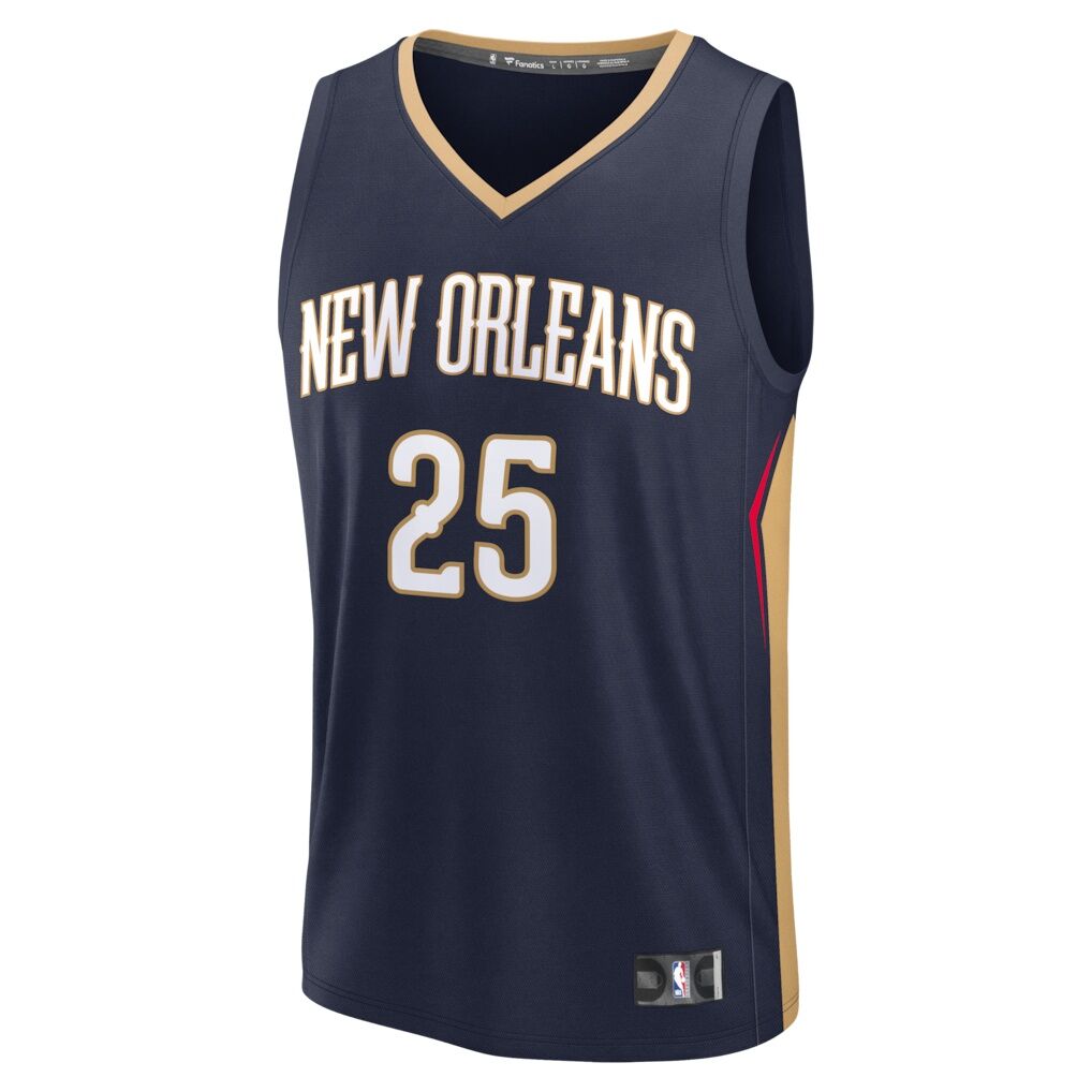 Trey Murphy III New Orleans Pelicans Fashion7 Fast Break Replica Jersey - Navy - Icon Edition