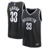 Nic Claxton Brooklyn Nets Fashion7 Fast Break Replica Jersey - Black - - Front View
