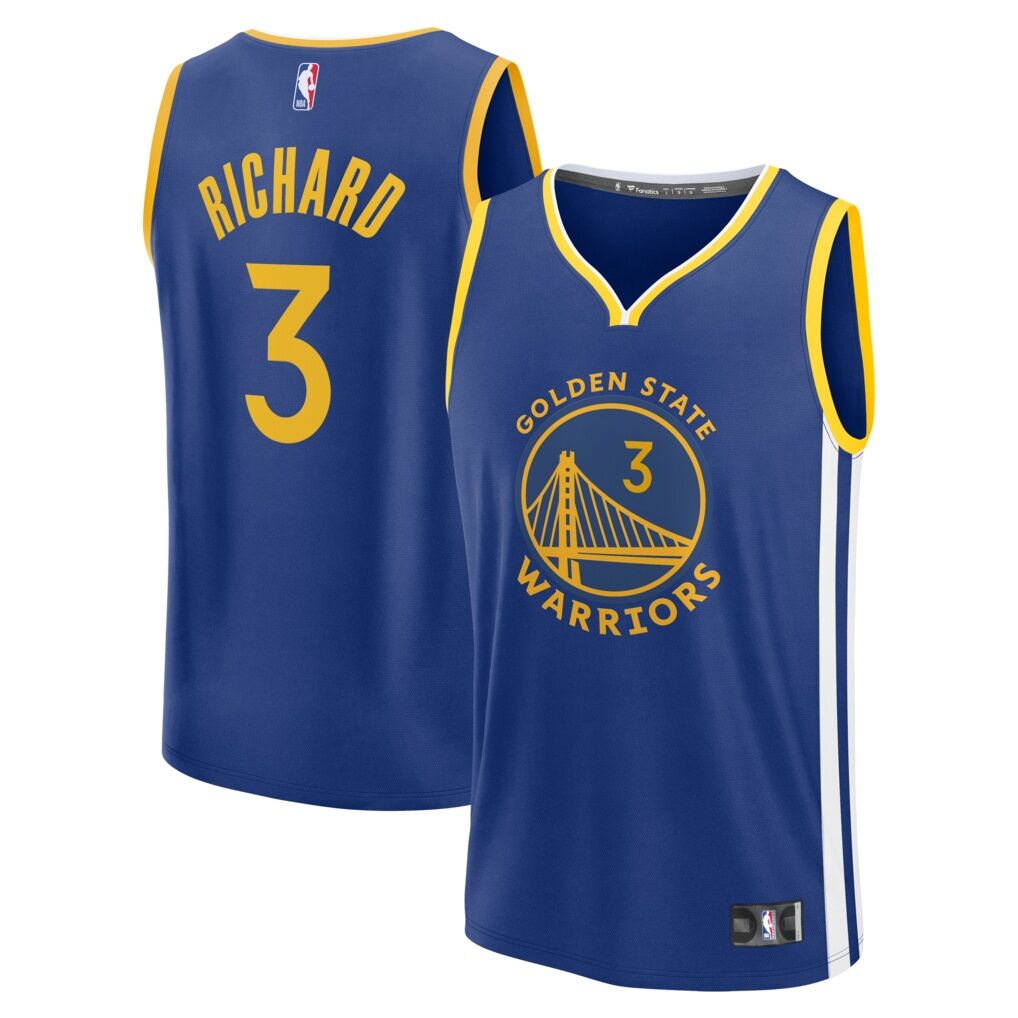 Will Richard Golden State Warriors Fashion7 Fast Break Replica Jersey – Blue – Icon Edition