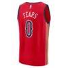 Jeremiah Fears New Orleans Pelicans Fashion7 Fast Break Replica Player Jersey - Red - Detail View