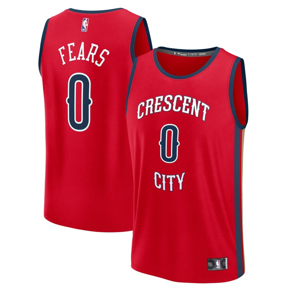 Jeremiah Fears New Orleans Pelicans Fashion7 Fast Break Replica Player Jersey - Statement Edition