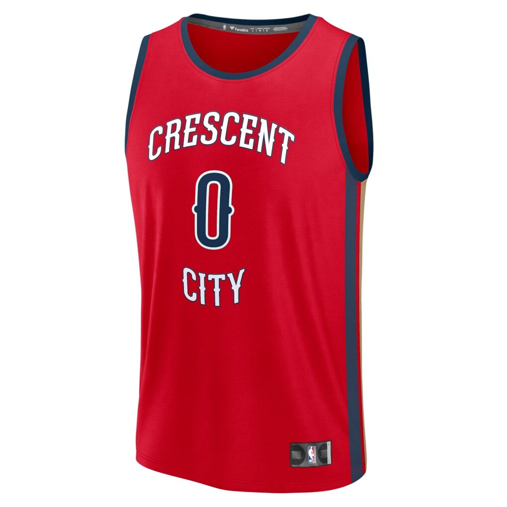 Jeremiah Fears New Orleans Pelicans Fashion7 Fast Break Replica Player Jersey - Statement Edition