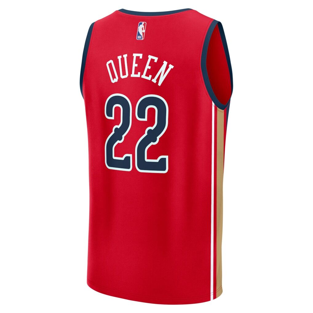 Derik Queen New Orleans Pelicans Fashion7 Fast Break Replica Player Jersey - Statement Edition