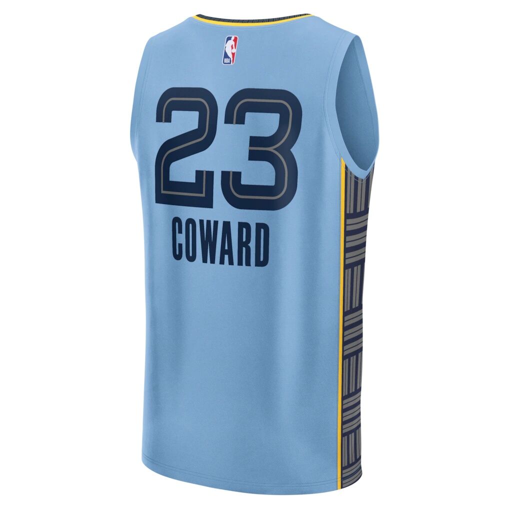 Cedric Coward Memphis Grizzlies Fashion7 Fast Break Replica Player Jersey - Statement Edition - Light Blue