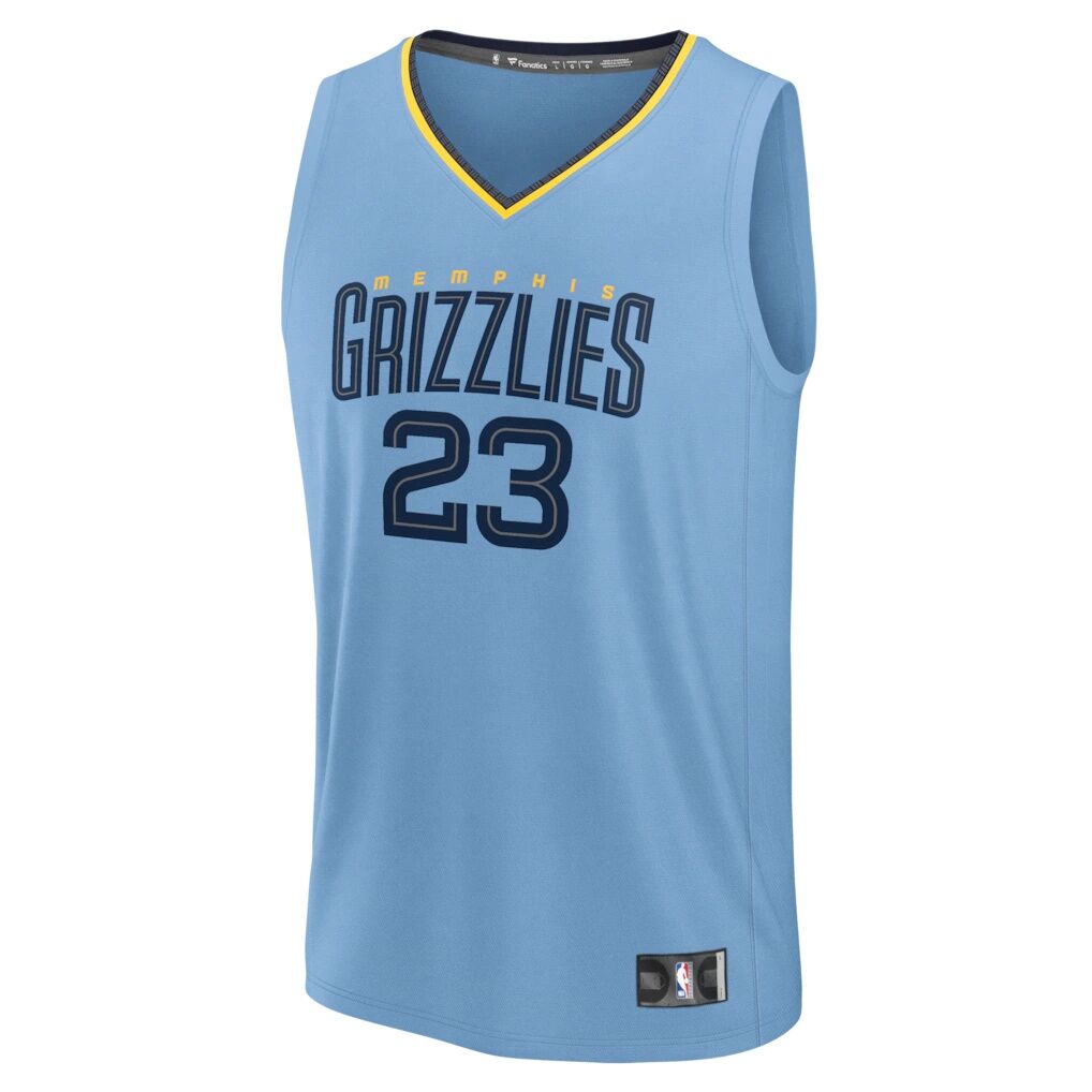 Cedric Coward Memphis Grizzlies Fashion7 Fast Break Replica Player Jersey - Statement Edition - Light Blue