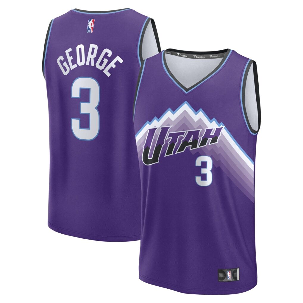 Keyonte George Utah Jazz Fashion7 Fast Break Replica Jersey - Purple - Icon Edition