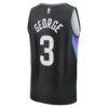 Keyonte George Utah Jazz Fashion7 Fast Break Replica Jersey - Black - Detail View