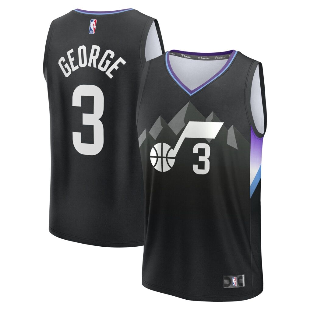 Keyonte George Utah Jazz Fashion7 Fast Break Replica Jersey - Statement Edition