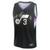 Keyonte George Utah Jazz Fashion7 Fast Break Replica Jersey - Black - Side View