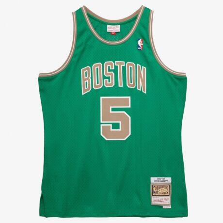 Kevin Garnett Boston Celtics Mitchell & Ness 2007-08 Hardwood Classics Swingman Jersey - - Front View