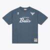 Chicago Bulls Mitchell & Ness Thunderstorm T-Shirt - Blue - Front View