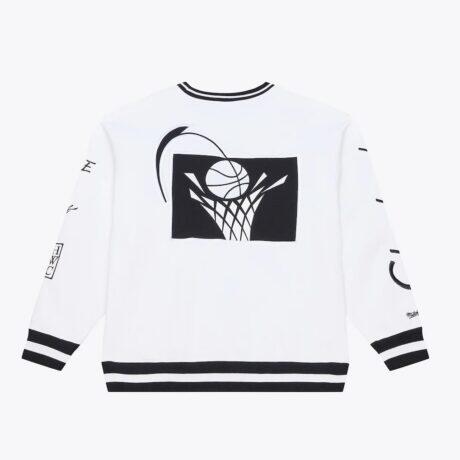 Cleveland Cavaliers Mitchell & Ness Arctic Fleece Sweatshirt - White - Front View