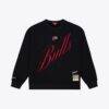 Chicago Bulls Mitchell & Ness Women's Hardwood Classics Script Lightweight Sweatshirt - Black - Front View