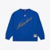 Golden State Warriors Mitchell & Ness Women's Hardwood Classics Script Lightweight Sweatshirt - - Front View